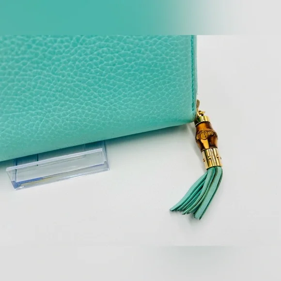 Gucci Bamboo Tassel Swing Leather Zip Around Long Wallet - Picture 4 of 11